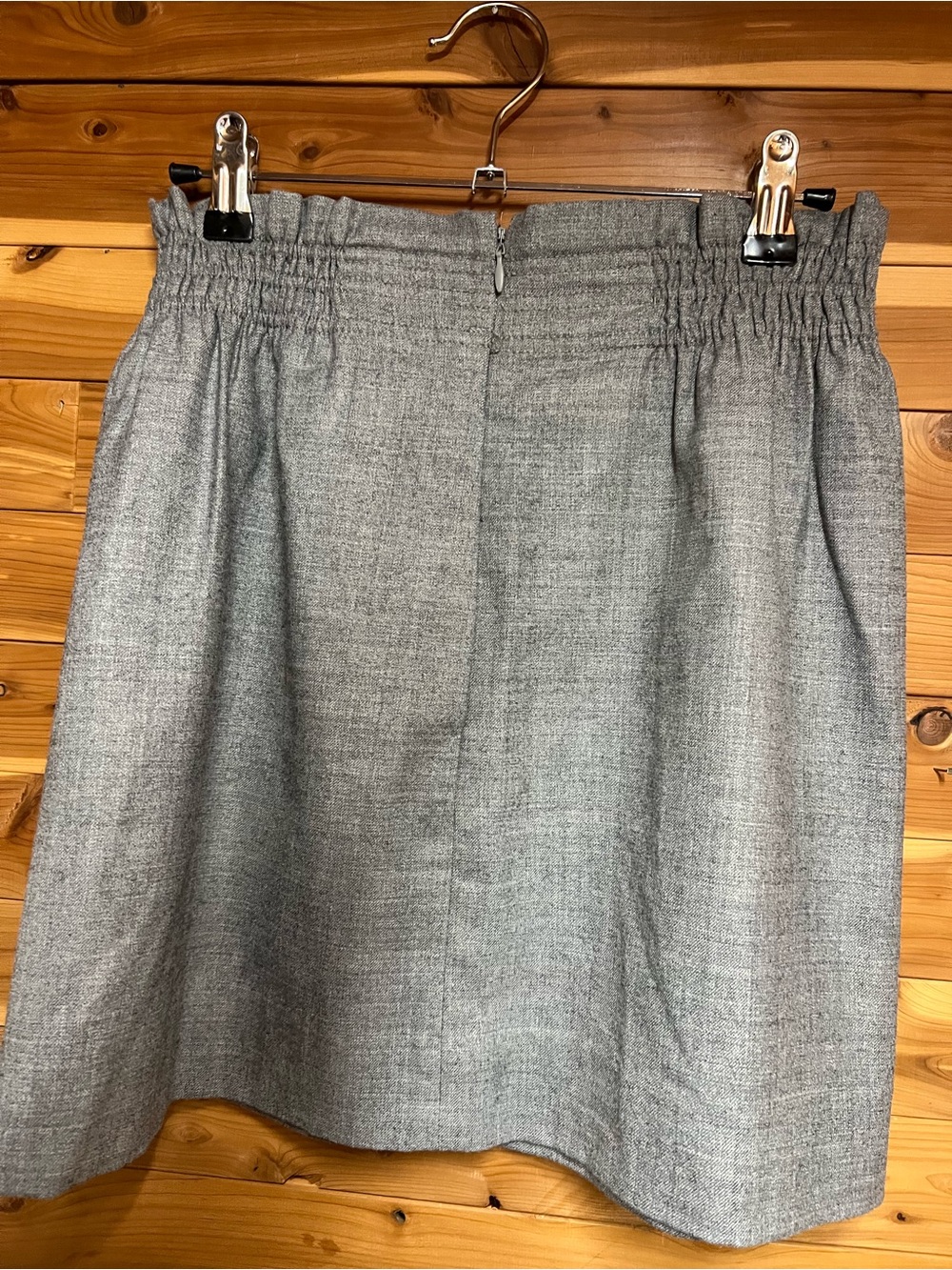 J. Crew Gray Elastic-Waist A-Line Skirt - Picture 4 of 4